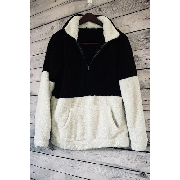 BTFBM Quarter Zip Sherpa Pullover - Women's SIZE S - Picture 1 of 7